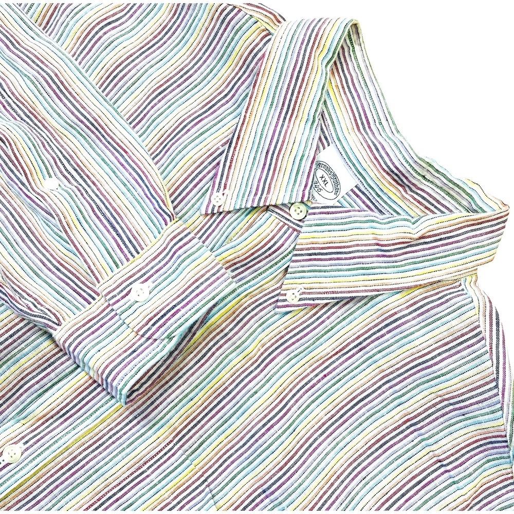 Brooks Brothers Multicolor Striped Casual Button-Down Shirt